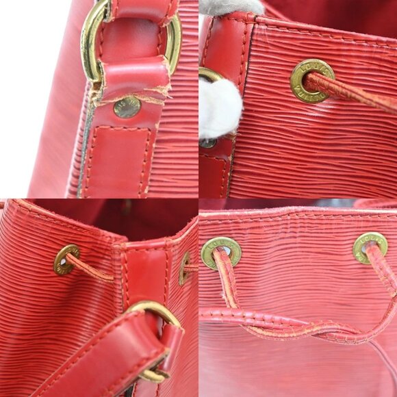 LOUIS VUITTON Noe GM LV Drawstring Shoulder Bag Epi Leather Red - Picture 11 of 14
